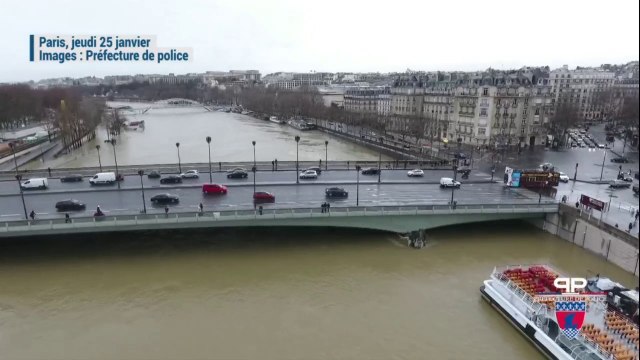 Crue à Paris : de nouvelles images par drone montrent l'ampleur des inondations