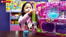 NEW Shopkins Food Fair-Minnie Bowtastic Kitchen Cooking Playset Play Doh Food Unboxing-Family 4 Fun