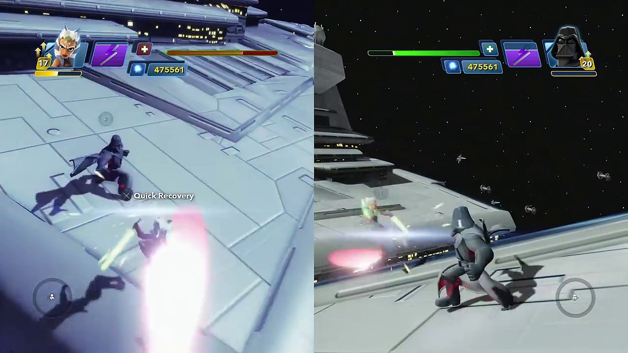 Darth Vader VS Ahsoka Tano Disney Infinity 3.0 Star Wars Toy Box Versus