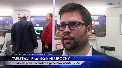 POČET CESTUJÚCICH VO VLAKOCH STÚPOL