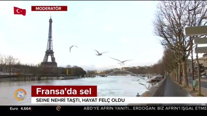 Seine nehri taştı