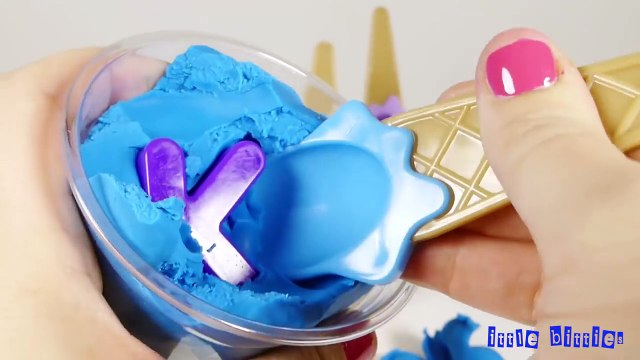 Learn Abcs with Modeling Clay Play Doh Ice Cream abcdefghijklmnopqrstuvwxyz