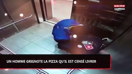 Canada : Un homme grignote tranquillement la pizza qu’il est censé livrer (Vidéo)