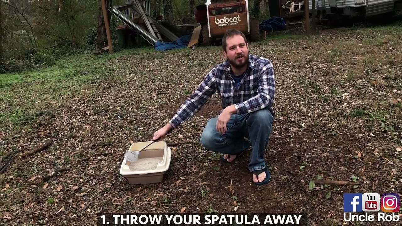 How to clean your cats litter box with Uncle Rob video Dailymotion