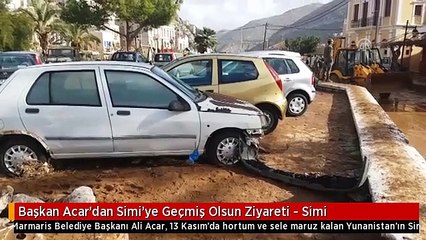 Başkan Acar'dan Simi'ye Geçmiş Olsun Ziyareti - Simi