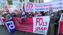 Réformes de E. Macron: de nouvelles manifestations à Marseille