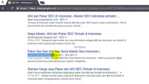 Ahli Seo dan Pakar Seo Serta Master Seo Indonesia