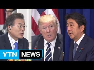 한·미·일 정상회동..."美 대북제재 행정명령 지지" / YTN
