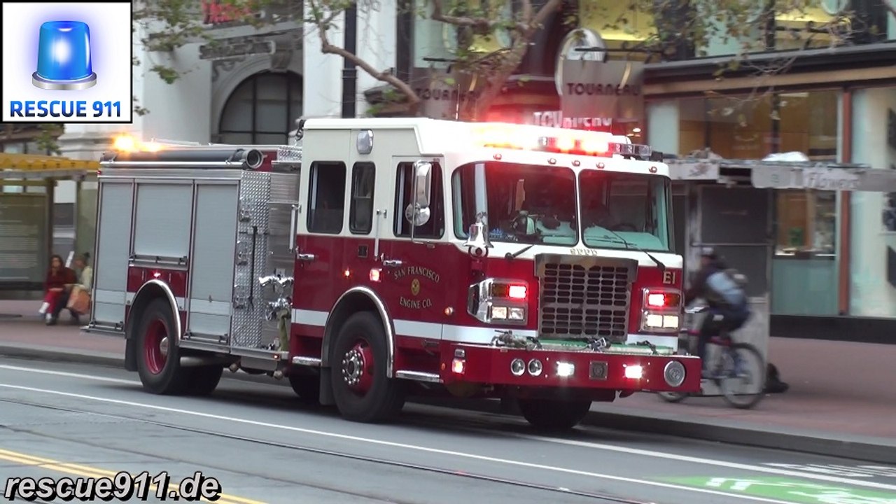 [San Francisco] Engine 1 SFFD + Ambulance
