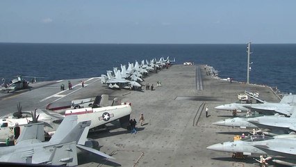 핵항모 훈련 현장 공개...北 "궁지 몰린 美 발악" / YTN