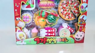 Toy Velcro Cutting Cake Pizza Ice Cream Play Doh Toy Surprise Learn Fruits English Names