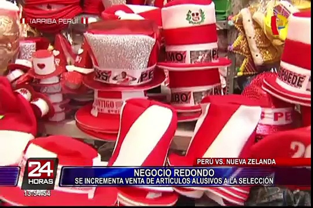 Perú vs Nueva Zelanda: venta artículos  alusivos a la selección son un éxito