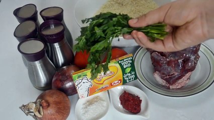 ارز باللحم سهل التحضير لذييييذ جدا كوجبة غداء او عشاء ولا اروع