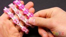 KAERU Mini Hearts Valentines Day Bracelet - EASY Rainbow Loom Tutorial