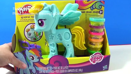 NEW Play Doh My Little Pony Rainbow Dash Style Salon Playset Review new NEW