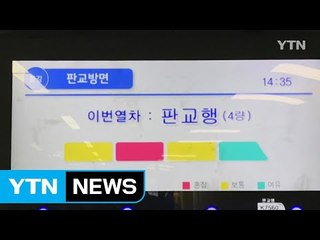 수도권 전철 '객실혼잡도 안내시스템' 운영 / YTN