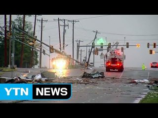 美 오클라호마 일부 도시 토네이도로 '쑥대밭' / YTN
