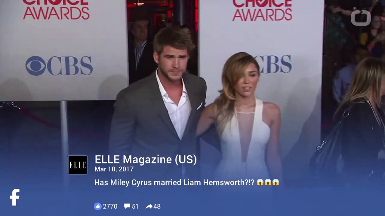 Have Miley Cyrus And Liam Hemsworth Tied The Knot