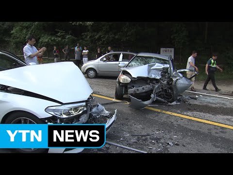 양양서 승용차끼리 충돌...1명 사망·6명 부상 / YTN