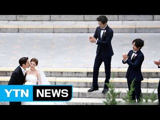 에릭-나혜미 화촉...신화 멤버 전원 참석 / YTN