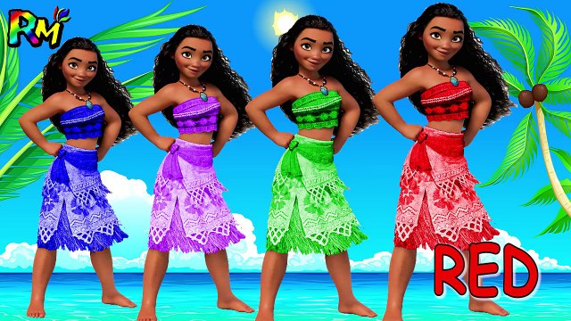 Learn Colors Disney Moana Wrong Makeup Lipstick The Alphabet Song Nursery Rhymes Colors for kids-2x3Nq94nlbA