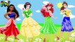 Learn Colors Disney Princess Snow White  Belle Ariel Moana Wrong Colors Dress The Alphabet Song-WJ3JQJFeN8M