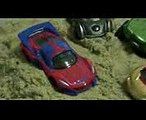 đồ chơi ô tô hoạt hình siêu nhân người nhện Spiderman Car Toys Sand Play 스파이더맨 자동차 장난감 (1)