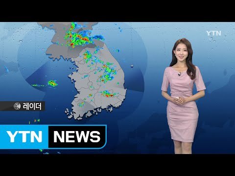 [날씨] 전국 곳곳에 비...한풀 꺾인 폭염 / YTN