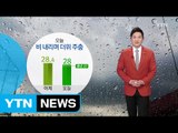 [날씨] 비 내리며 더위 주춤...출근길 우산 챙기세요! / YTN