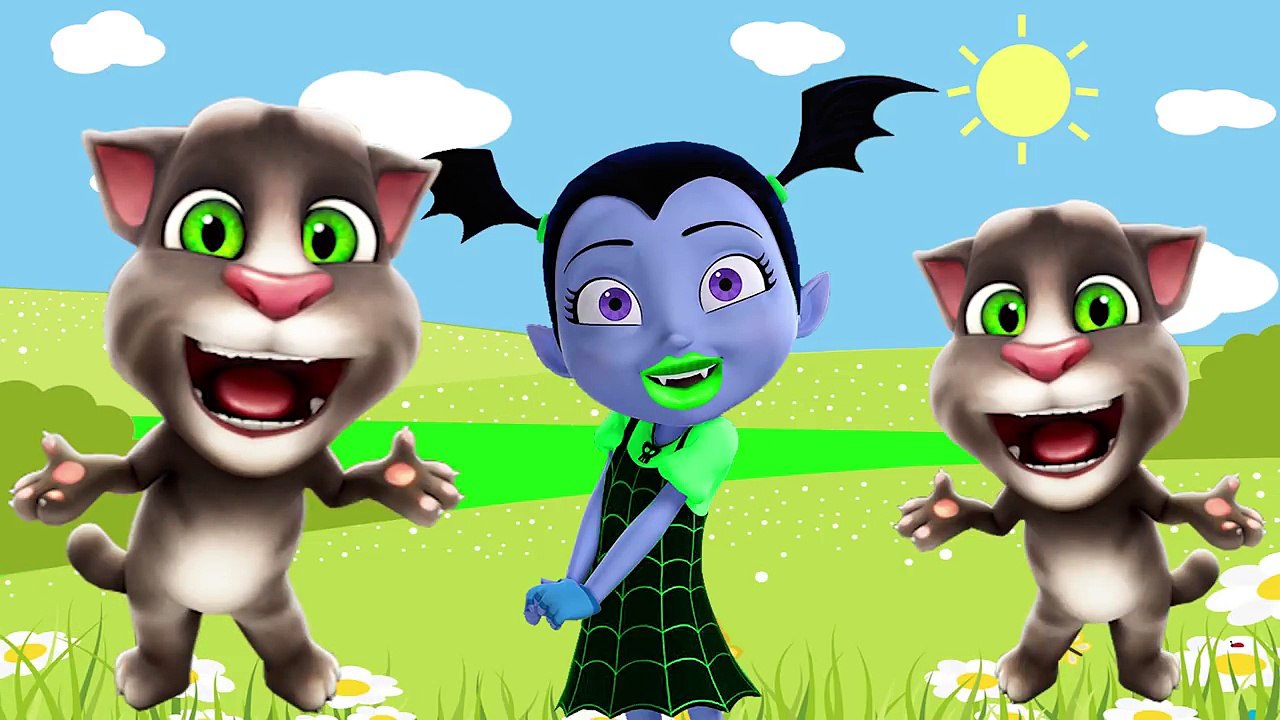 Learn Colors Disney VAMPIRINA Wrong Makeup Lipstick Johny Johny Yes Papa Song Colors for kids-rF1AWl3MVH0