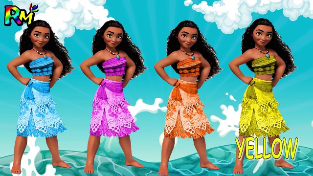 Learn Colors Moana Wrong Makeup Color Lipstick The Alphabet Song Nursery Rhymes for kids-oTU6jS-x8qQ