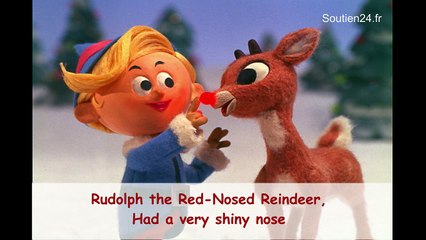 Rudolph the Red-Nosed Reindeer with lyrics - Christmas song - Рождественская песня на английском языке со словами