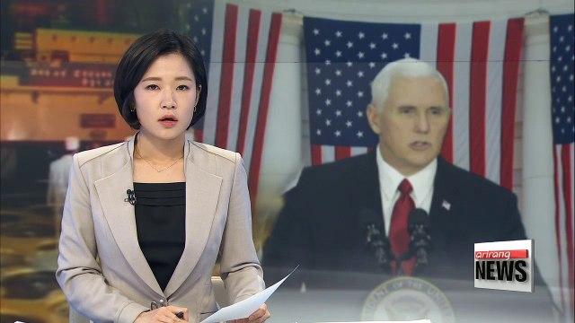 U.S. Vice President Mike Pence says U.S. will continue applying maximum pressure on North Korea