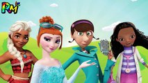 Wrong Hairs Disney Moana Frozen Elsa Despicable Me Lucy Doc McStuffins Finger family Nursery Rhymes-w_WoFAh3Fvg