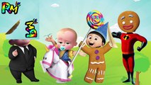 Wrong Heads Boss Baby Despicable Me Agnes incredibles Finger family Nursery Rhymes for kids fun-2cHdDKRuVh8