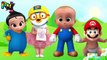 Wrong Heads Boss Baby Super Mario Pororo Finger family Nursery Rhymes for kids fun-AyQcOu35lyM
