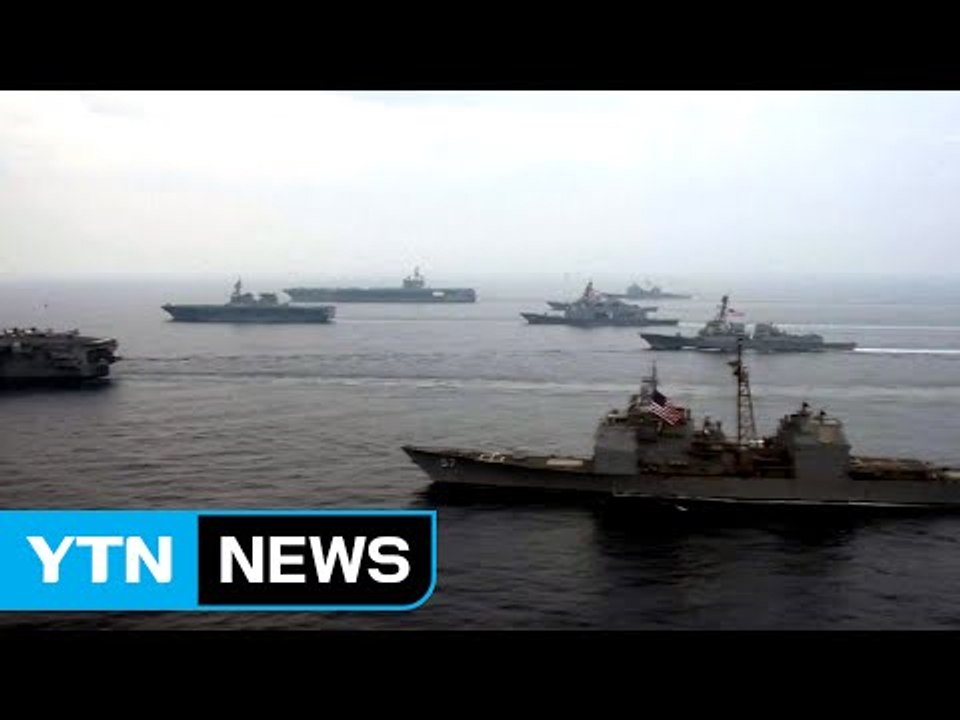 美 항모 2척·日 자위대, 동해서 연합훈련 / YTN