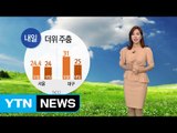 [날씨] 내일 더위 주춤...미세먼지 걱정 없어요! / YTN