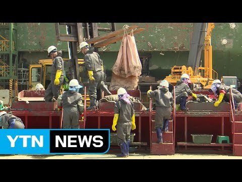 세월호 4층 오른쪽 중간서 유골 처음 발견 / YTN