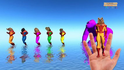 Colors lion vs Cheetah tiger Finger family Rhymes - superheros Finger family 3d Animation