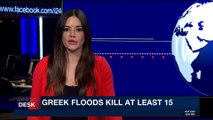 i24NEWS DESK | Greek floods kill at least 15 | Wednesday, November 15th 2017