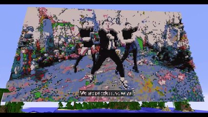 [마크화] PSY ‘I LUV IT’ M/V 마인크래프트 버전 픽셀 복셀 아트