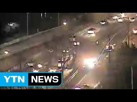 강변북로 4중 추돌사고...40대 남성 부상 / YTN