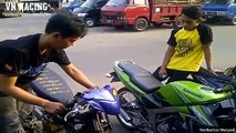 Canh chỉnh XE EXCITER ĐỘ 200cc của lò độ xe tại Indonesia