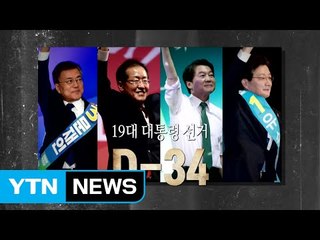 D-34, 막오른 대선 레이스...후보별 전략은? / YTN (Yes! Top News)