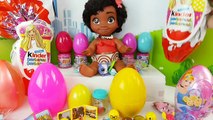 Huevos Sorpresa en Español con Bebé Moana Gran Kinder Barbie Fashems MLP Princesas Disney