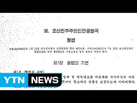 北, 형법개정...외부 정보 접촉 처벌 강화 / YTN (Yes! Top News)