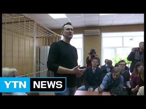 러시아 반정부 시위 지도자 나발니 구류형 / YTN (Yes! Top News)