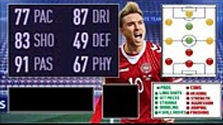 FIFA18  TEAM OF THE WEEK 9  89 RATED HERO ERIKSEN PLAYER REVIEW  BEST PLAYER ON FIFA!!