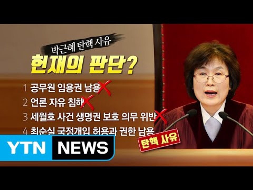 헌재, 헌정 사상 첫 '대통령 파면' 결정 / YTN (Yes! Top News)